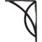 Ekena Millwork Miller Wrought Iron Bracket, (Single center brace), Antiqued Silver 1 1/2"W x 5 1/2"D x 8"H BKTM01X05X08SMIASV - alternate 9